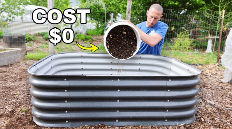 How to FILL Raised Garden Beds CHEAP and EASY